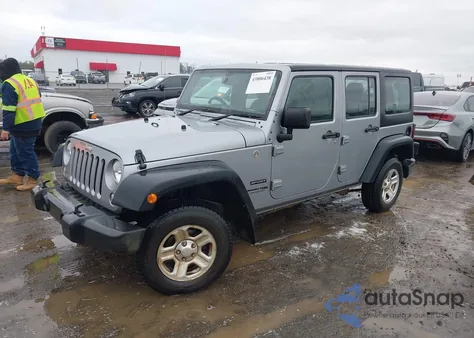 2018 Jeep Wrangler Jk Unlimited Sport Rhd 4X4 z USA, uszkodzony, nr VIN 1C4BJWKG7JL864160